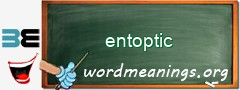 WordMeaning blackboard for entoptic